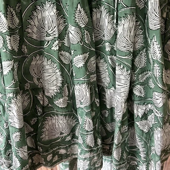 Marea Green Floral Women's Dress - Picture 5 of 6